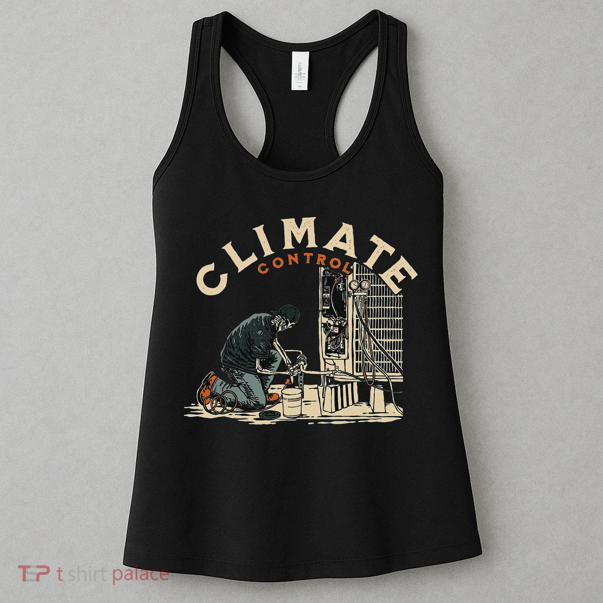 Climate Control Skeleton Hvac Technician Pride Women's Tank Top