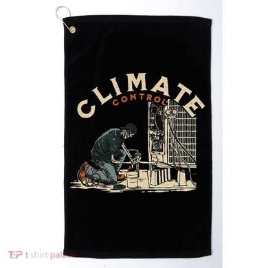 Climate Control Skeleton Hvac Technician Pride Golf Towel