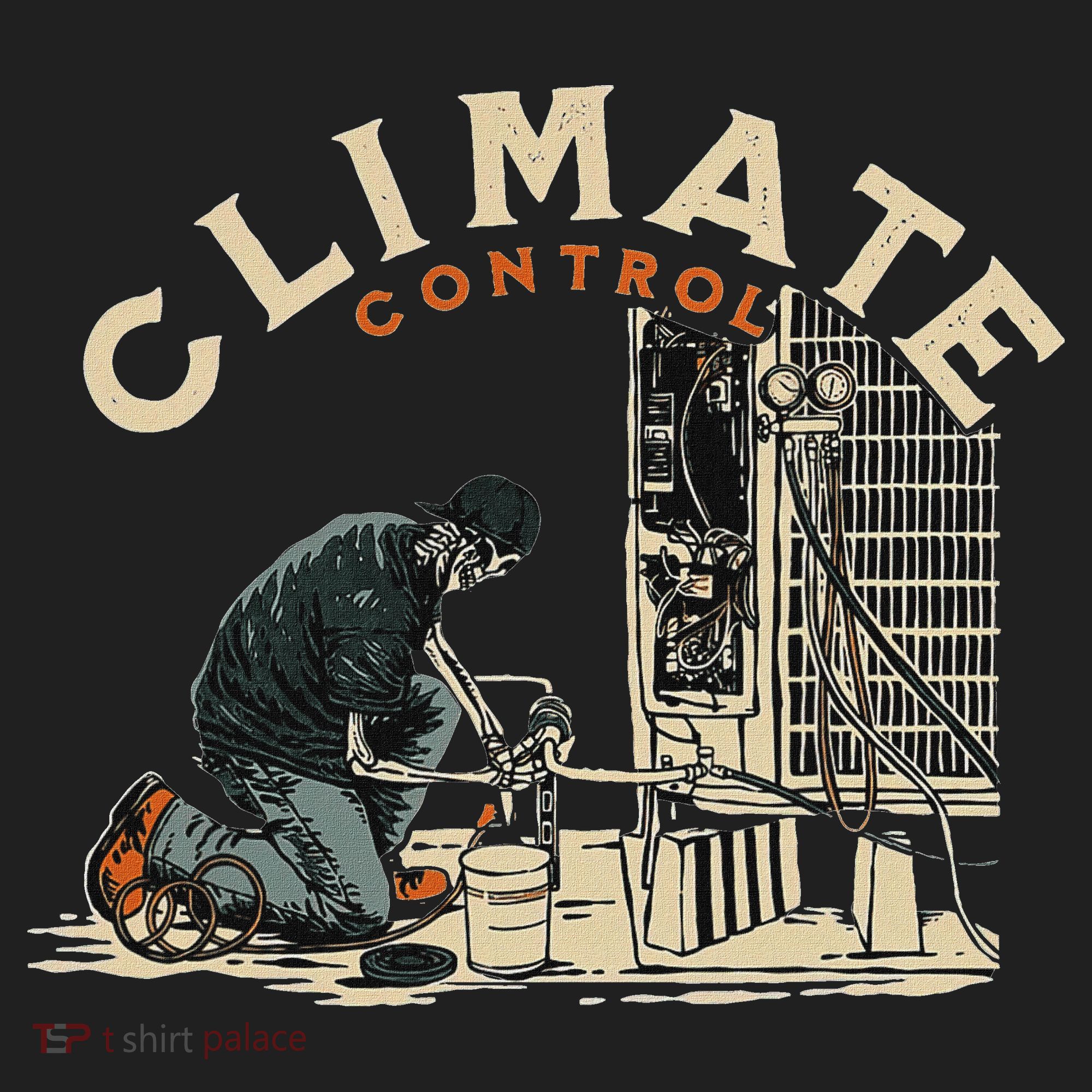 Climate Control Skeleton Hvac Technician Pride Golf Towel