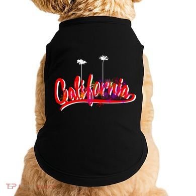 Cool California Script Logo Doggie Tank