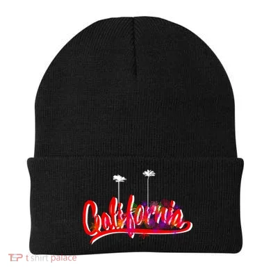 Cool California Script Logo Beanie