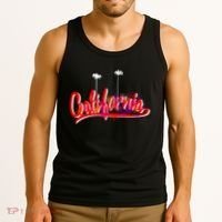 Cool California Script Logo Tank Top thumb 3