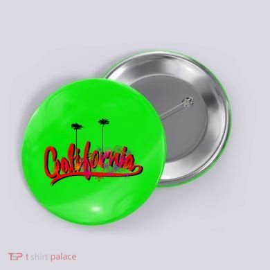 Cool California Script Logo Button