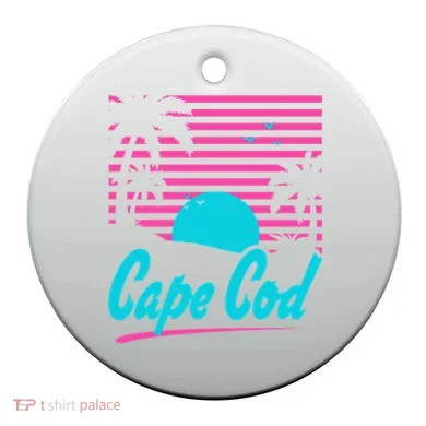 Cape Cod Sunset Ceramic Ornament