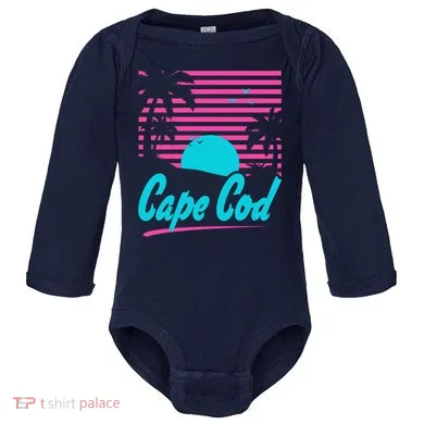 Cape Cod Sunset Baby Long Sleeve Bodysuit