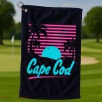 Cape Cod Sunset Golf Towel thumb 1
