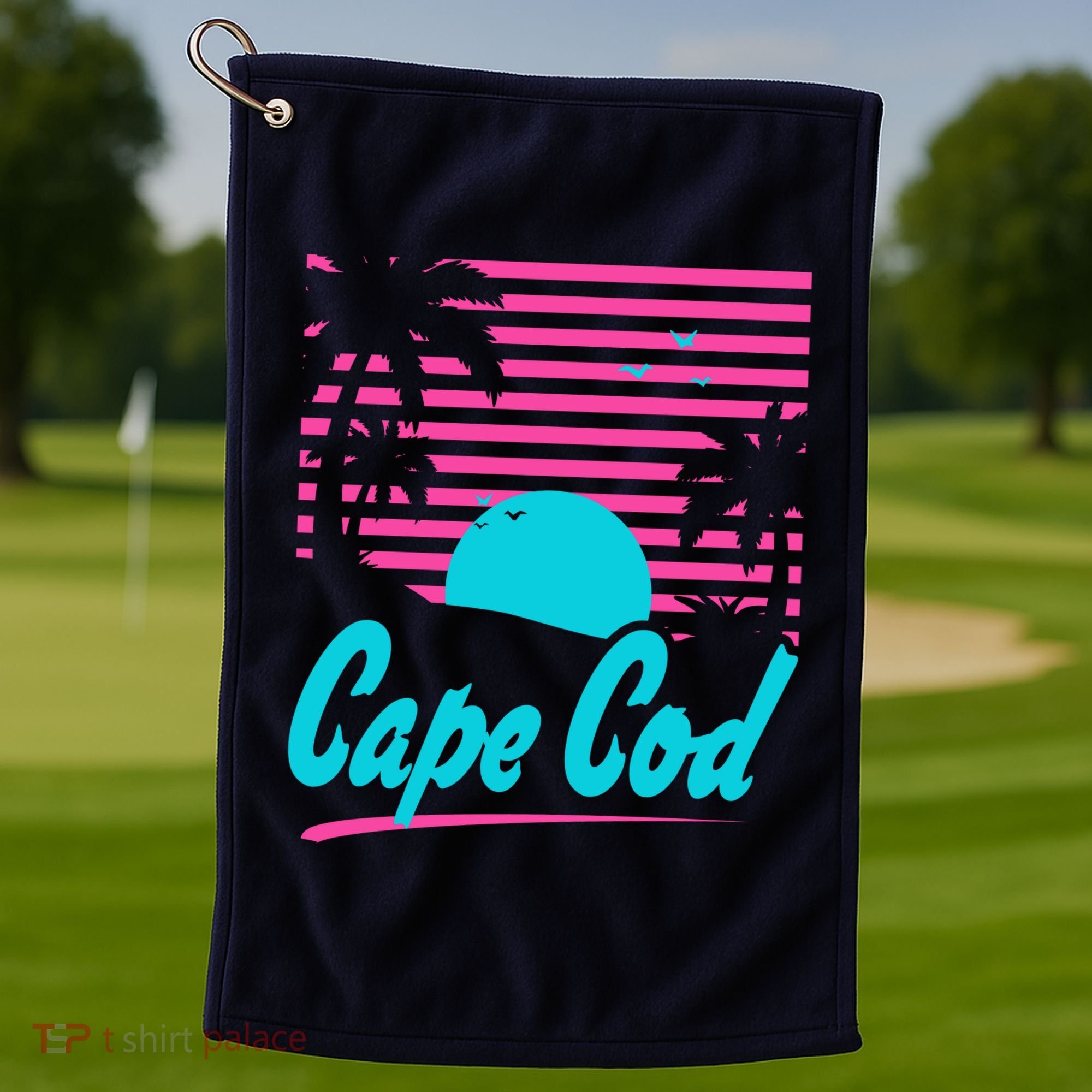Cape Cod Sunset Golf Towel