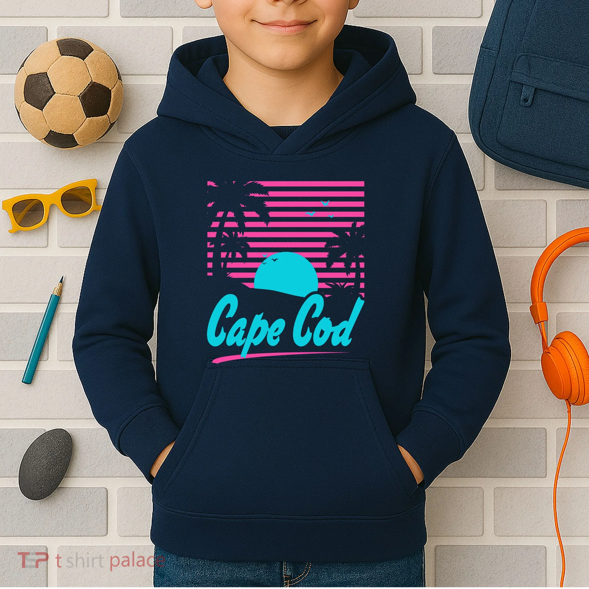Cape Cod Sunset Kids Hoodie