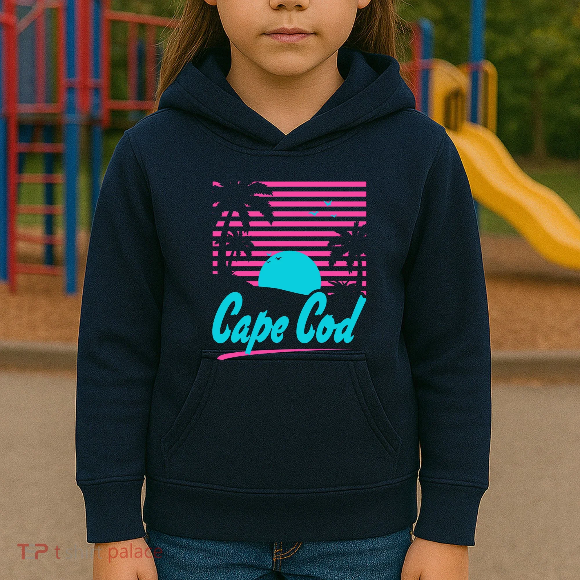 Cape Cod Sunset Kids Hoodie