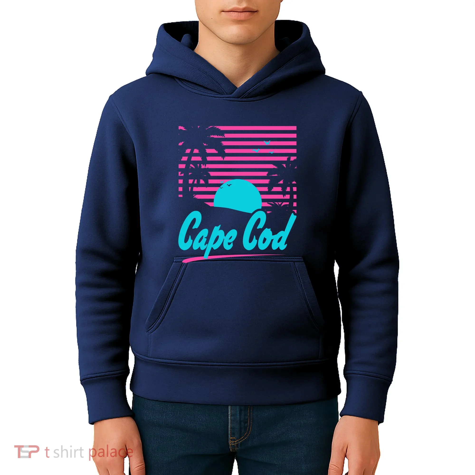 Cape Cod Sunset Kids Hoodie