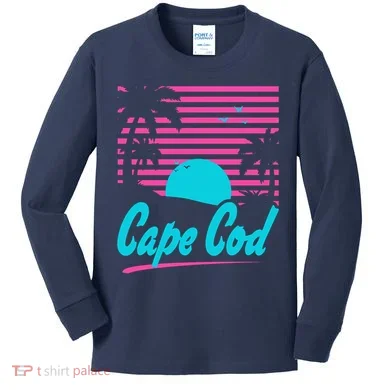 Cape Cod Sunset Kids Long Sleeve Shirt