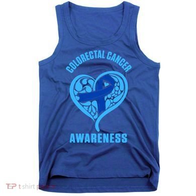 Colorectal Cancer Survivor Info Crc Warrior Gift Tank Top