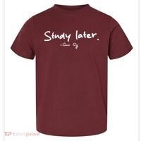 Coach Cig Study Later Toddler T-Shirt thumb 0