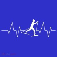 Cross Country Skiing Heartbeat Love Skiing Skier Funny Gift Sweatshirt thumb 3