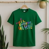 Cute Colorful Tie Dye I Believe In You T-Shirt thumb 2