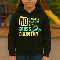 Cross Country Teams Running for XC Runners Kids Hoodie thumb 3