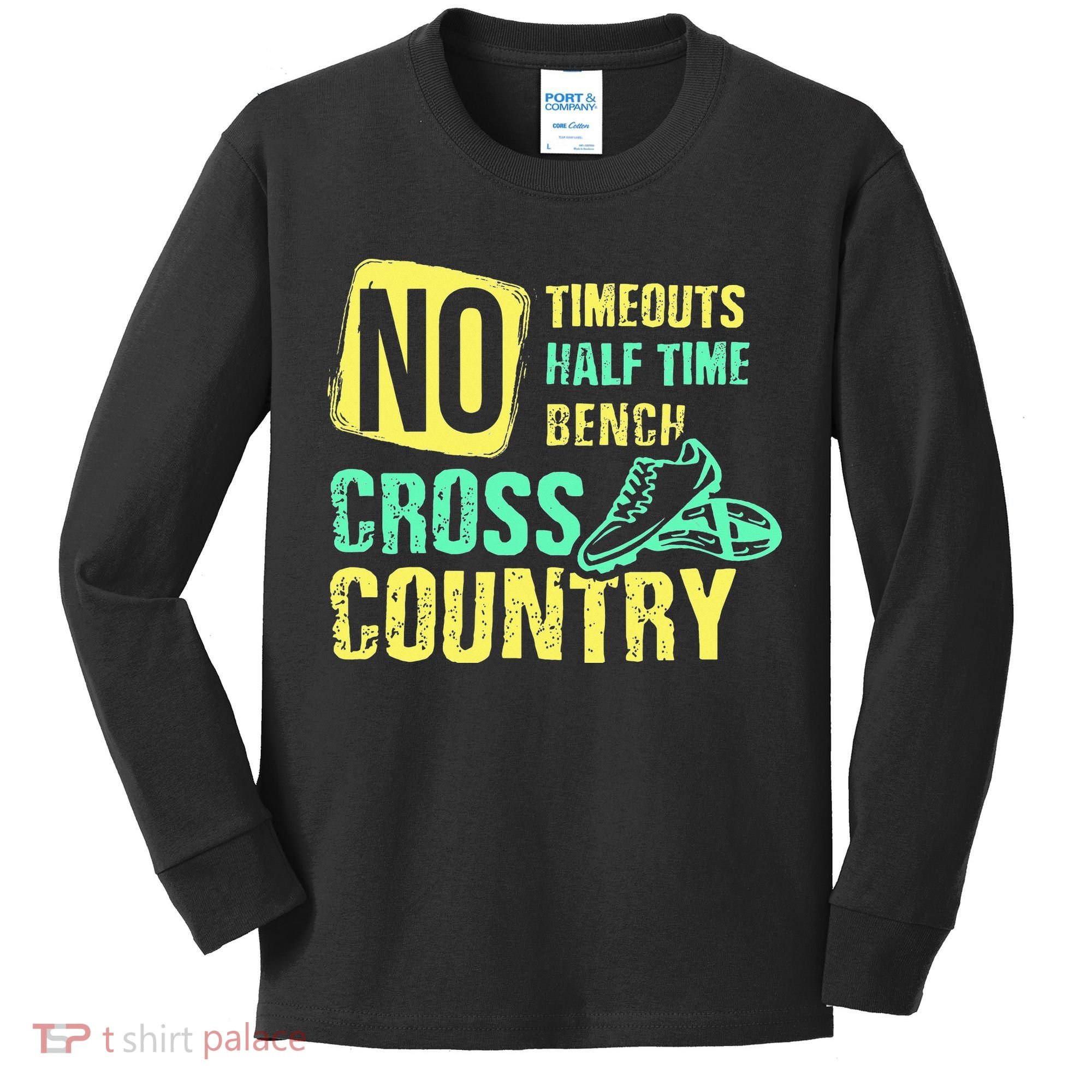 Cross Country Teams Running for XC Runners Kids Long Sleeve Shirt