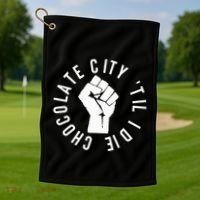 Chocolate City Til I Die Washington Dc Pride Golf Towel thumb 1