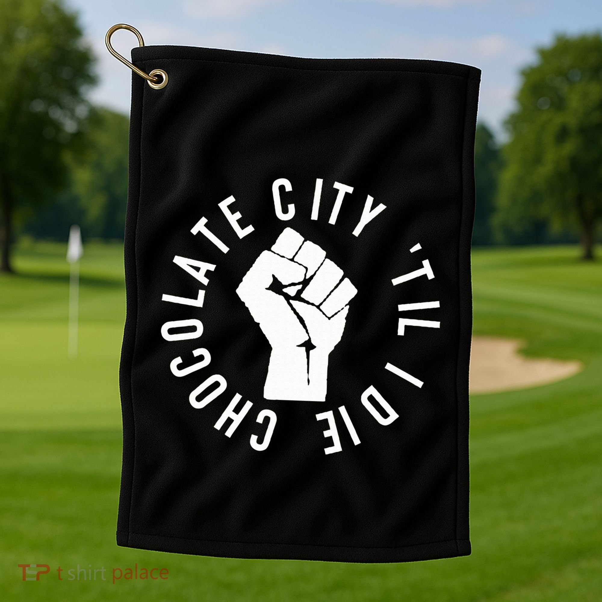 Chocolate City Til I Die Washington Dc Pride Golf Towel