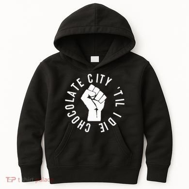 Chocolate City Til I Die Washington Dc Pride Kids Hoodie