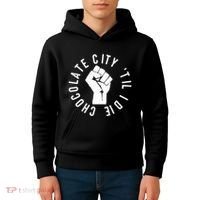 Chocolate City Til I Die Washington Dc Pride Kids Hoodie thumb 4