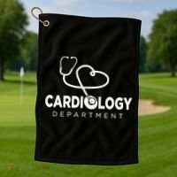 Cardiologist Cardiovascular Technologist And Cardiology Nurse Cute Gift Golf Towel thumb 1