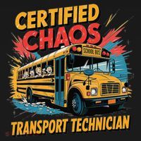 Certified Chaos Transport Technician Funny School Bus Women's Hoodie thumb 2