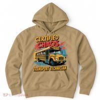 Certified Chaos Transport Technician Funny School Bus Hoodie thumb 0