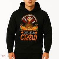 Cousin Crew Turkey Cute Family Thanksgiving Pajamas Matching Hoodie thumb 2