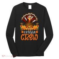 Cousin Crew Turkey Cute Family Thanksgiving Pajamas Matching Long Sleeve Shirt thumb 0