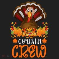 Cousin Crew Turkey Cute Family Thanksgiving Pajamas Matching Beanie thumb 2