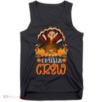 Cousin Crew Turkey Cute Family Thanksgiving Pajamas Matching Tank Top thumb 0