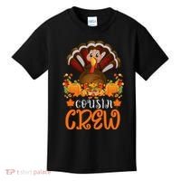 Cousin Crew Turkey Cute Family Thanksgiving Pajamas Matching Kids T-Shirt thumb 0