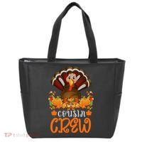 Cousin Crew Turkey Cute Family Thanksgiving Pajamas Matching Tote Bag thumb 0