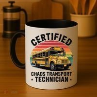 Certified Chaos Transport Technician Funny Driver School Coffee Mug thumb 4