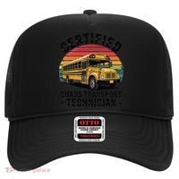 Certified Chaos Transport Technician Funny Driver School Hat thumb 0