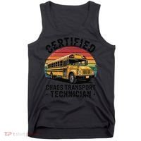 Certified Chaos Transport Technician Funny Driver School Tank Top thumb 0