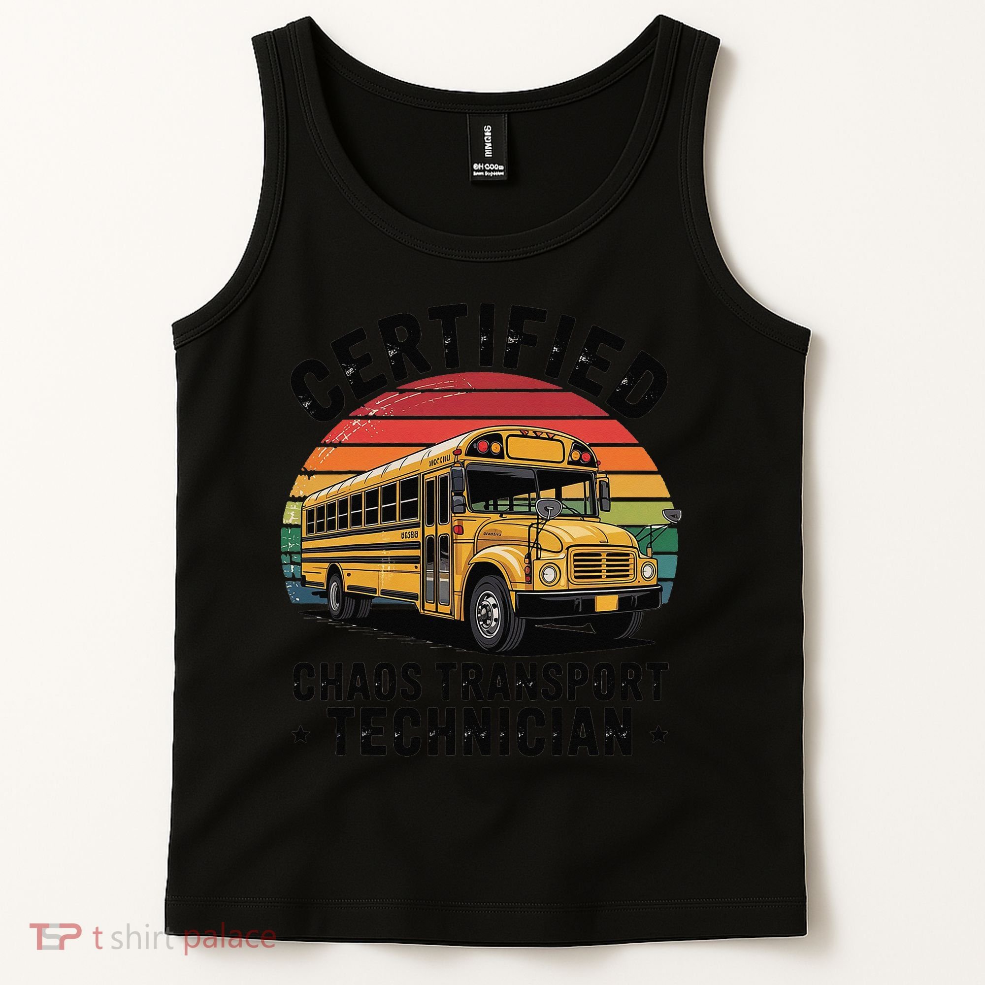 Certified Chaos Transport Technician Funny Driver School Tank Top