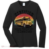 Certified Chaos Transport Technician Funny Driver School Women's Long Sleeve Shirt thumb 0