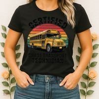 Certified Chaos Transport Technician Funny Driver School Women's T-Shirt thumb 2