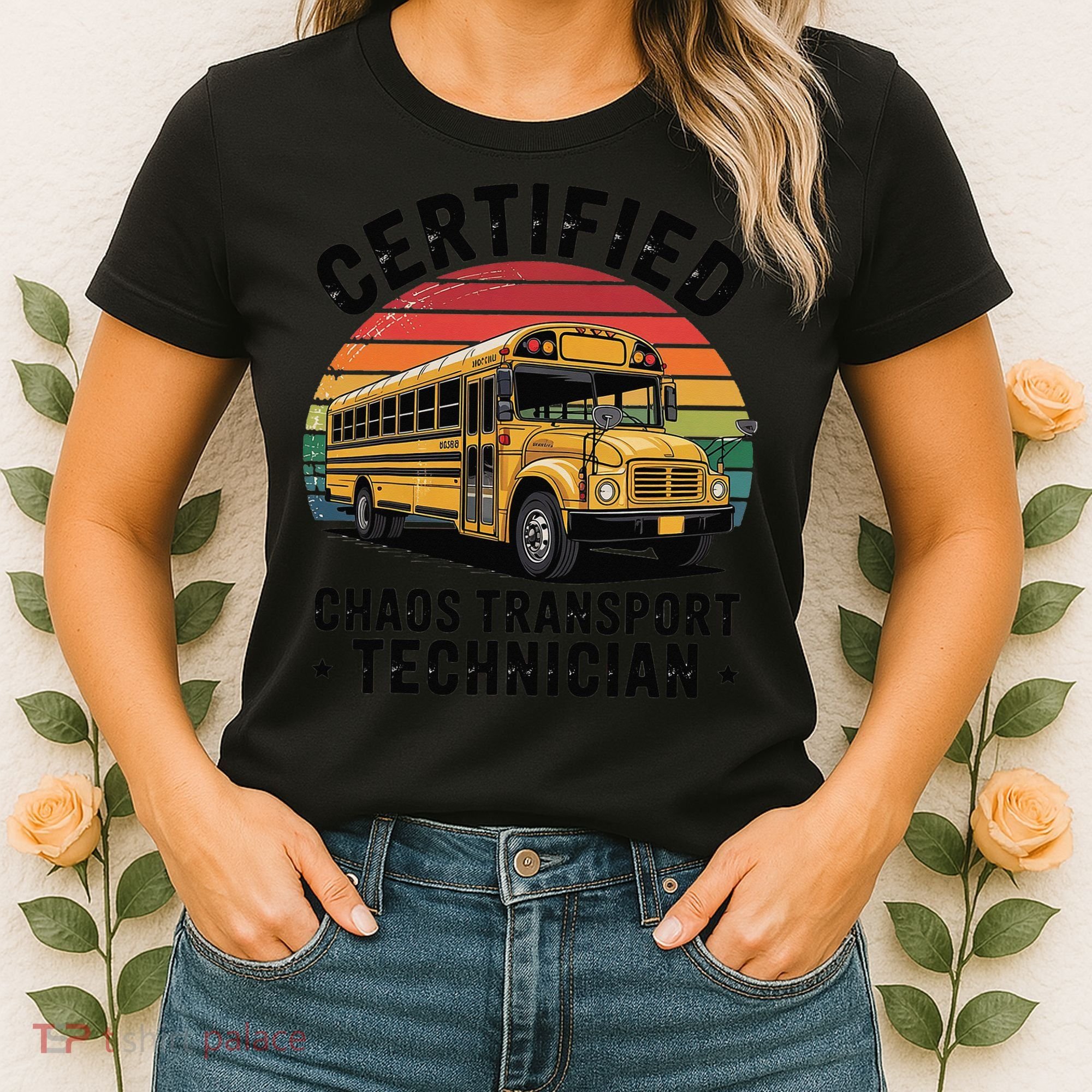 Certified Chaos Transport Technician Funny Driver School Women's T-Shirt