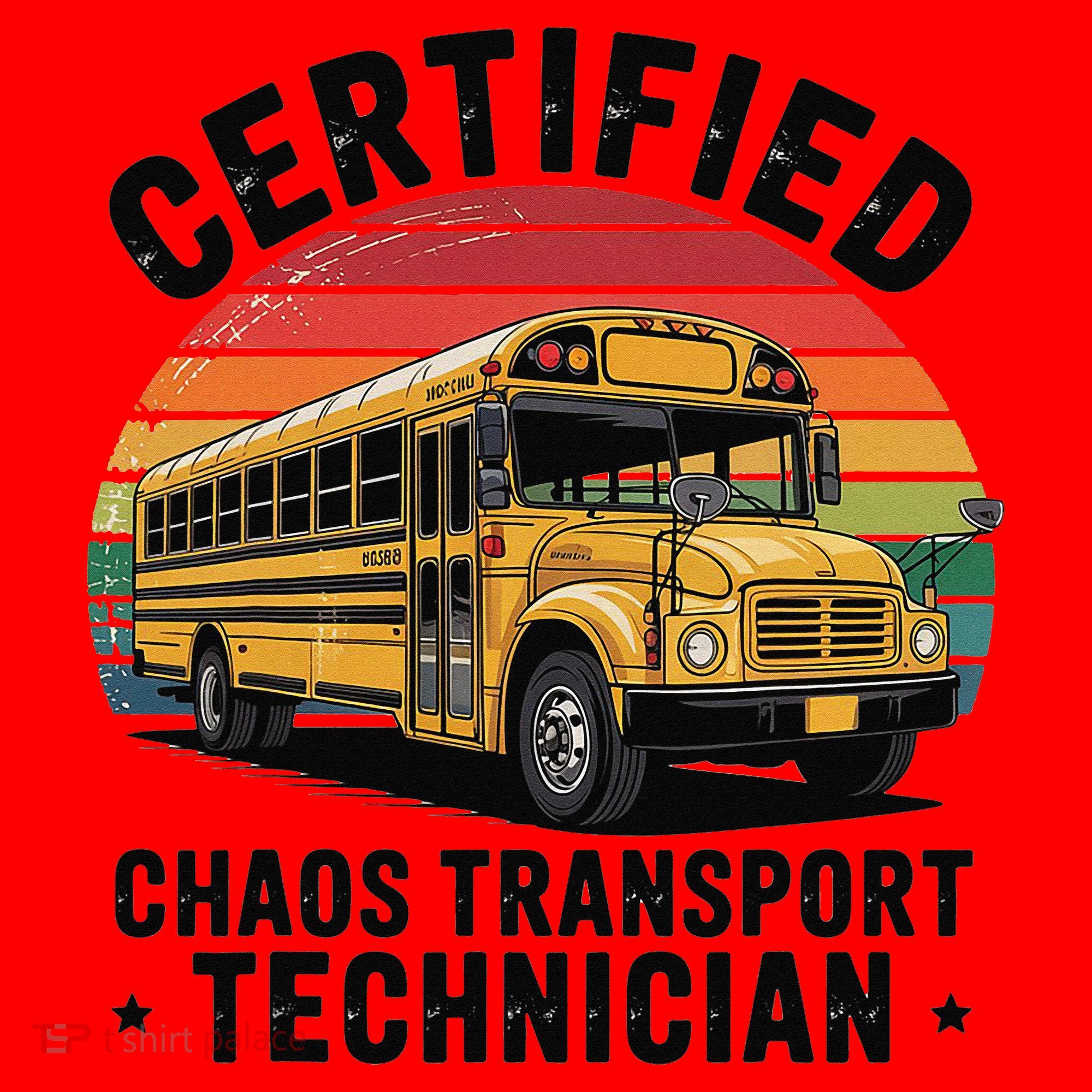 Certified Chaos Transport Technician Funny Driver School Santa Hat