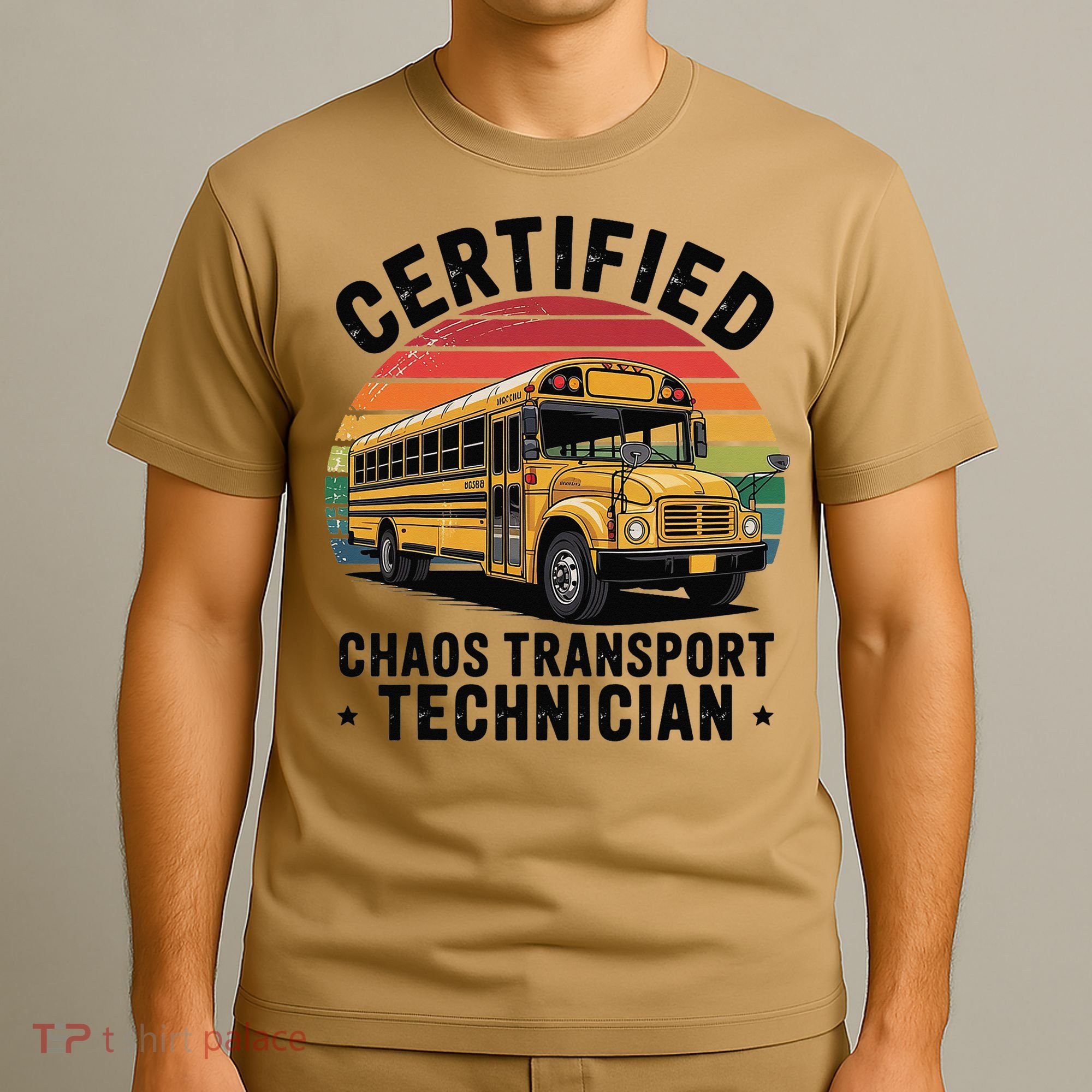 Certified Chaos Transport Technician Funny Driver School T-Shirt