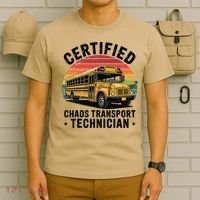 Certified Chaos Transport Technician Funny Driver School T-Shirt thumb 6