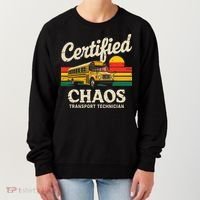 Certified Chaos Transport Technician Funny Driver School Women's Sweatshirt thumb 0