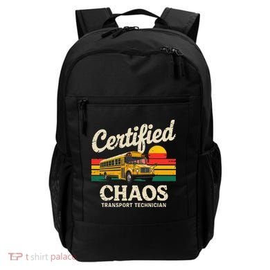 Certified Chaos Transport Technician Funny Driver School Backpack