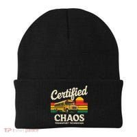Certified Chaos Transport Technician Funny Driver School Beanie thumb 0