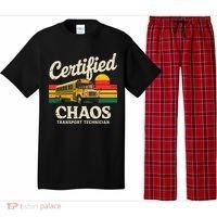 Certified Chaos Transport Technician Funny Driver School Pajama Set thumb 0