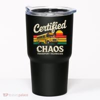 Certified Chaos Transport Technician Funny Driver School Tumbler thumb 0