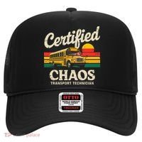 Certified Chaos Transport Technician Funny Driver School Hat thumb 0